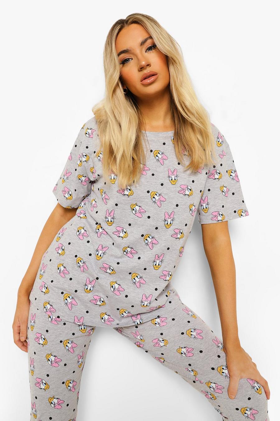 Pyjama mit Disney Daisy Duck-Motiv, Grau image number 1