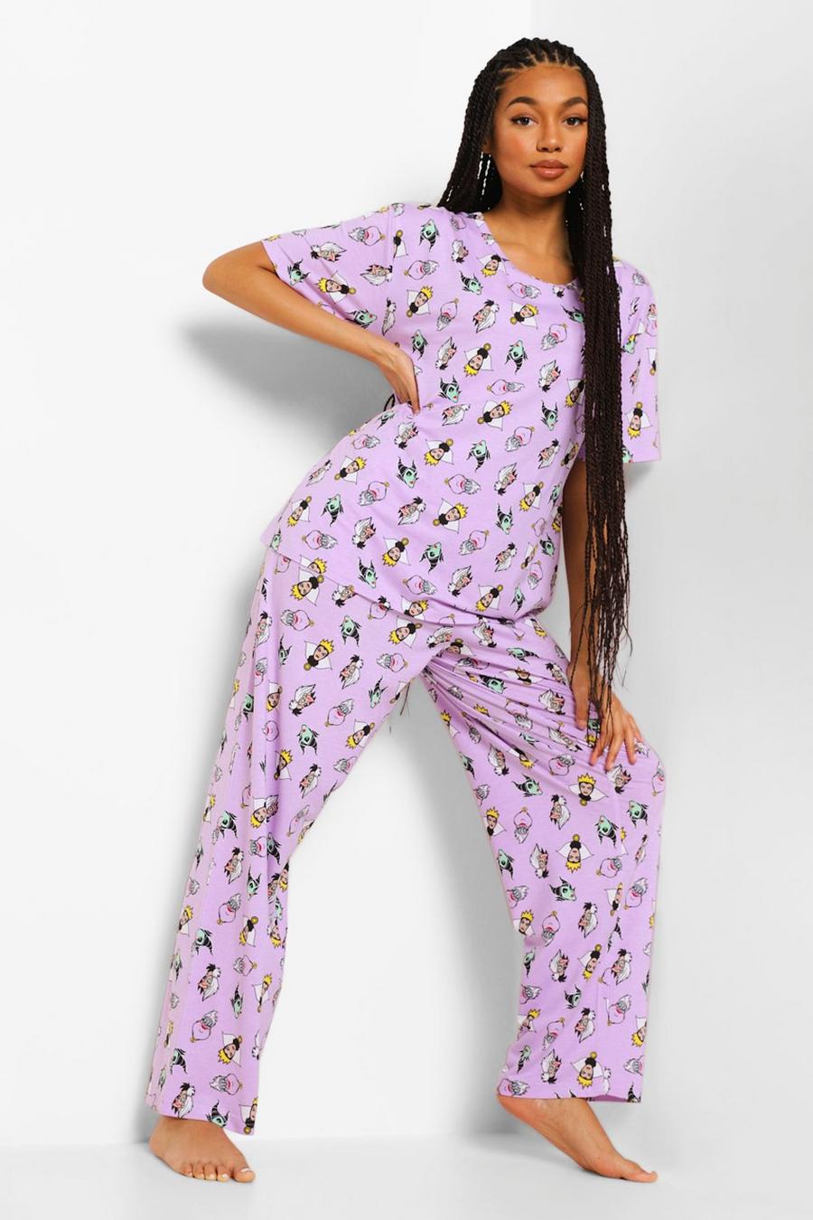 Pijama con legging con stampa dei cattivi Disney Mix & Match, Lilla image number 1
