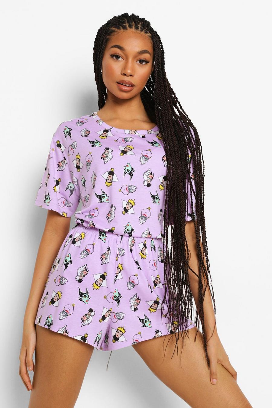 Haut de pyjama imprimé méchants Disney - Mix N Match, Lilac image number 1