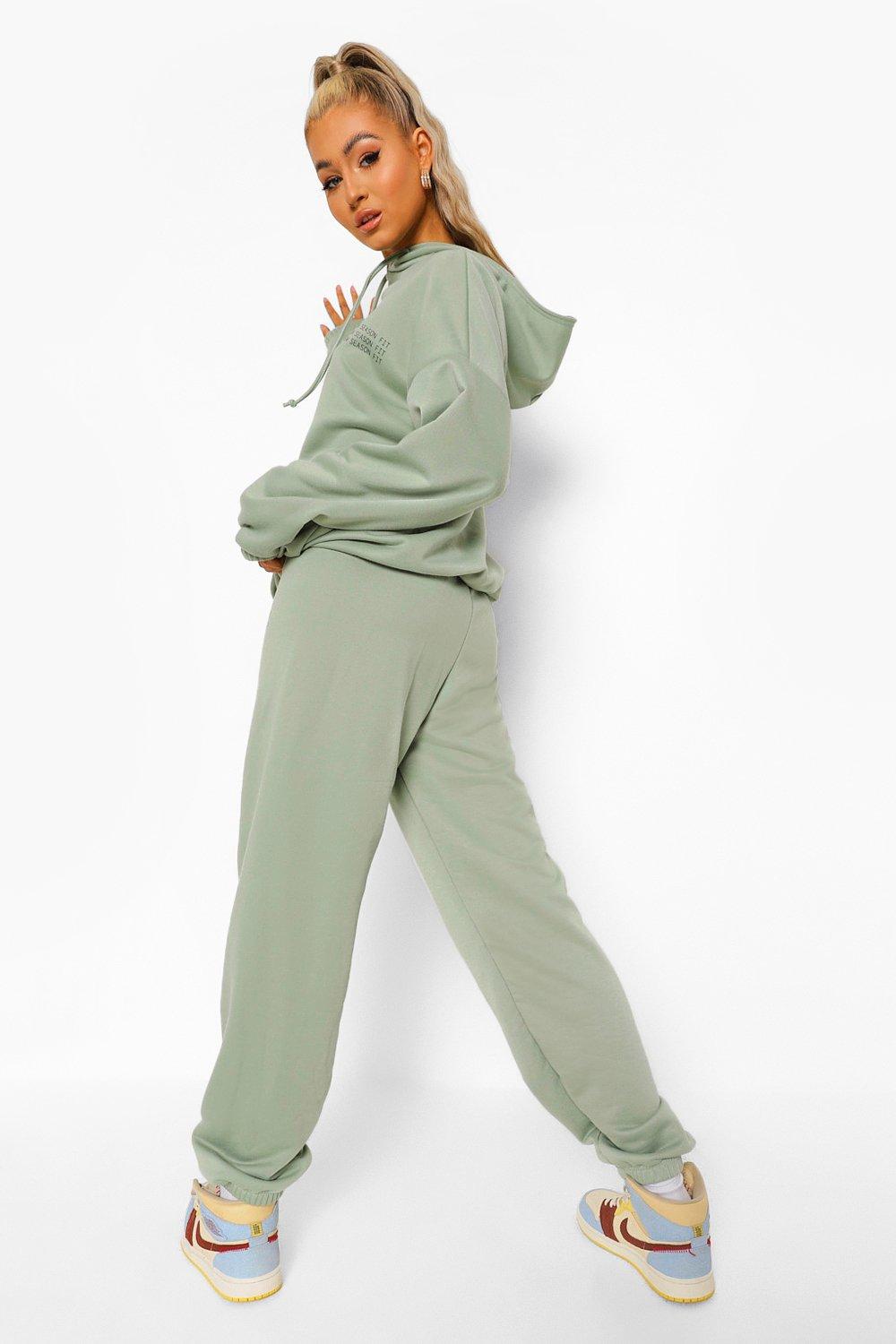 green ladies tracksuit