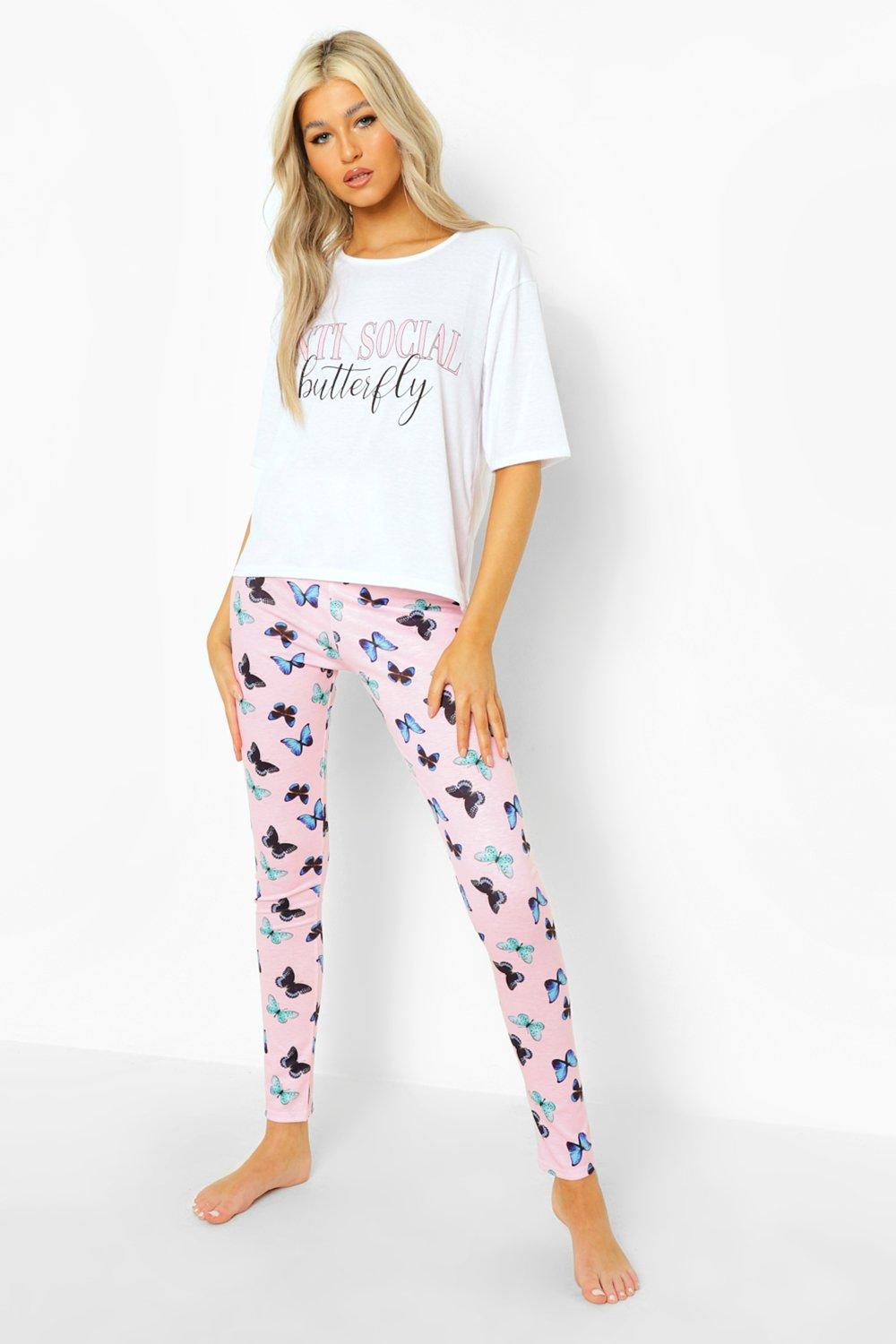 Surpyjama polaire rose et blanc papillon