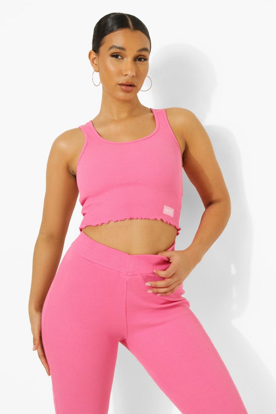 Pink Ofcl Premium Rib Lounge Vest image number 1