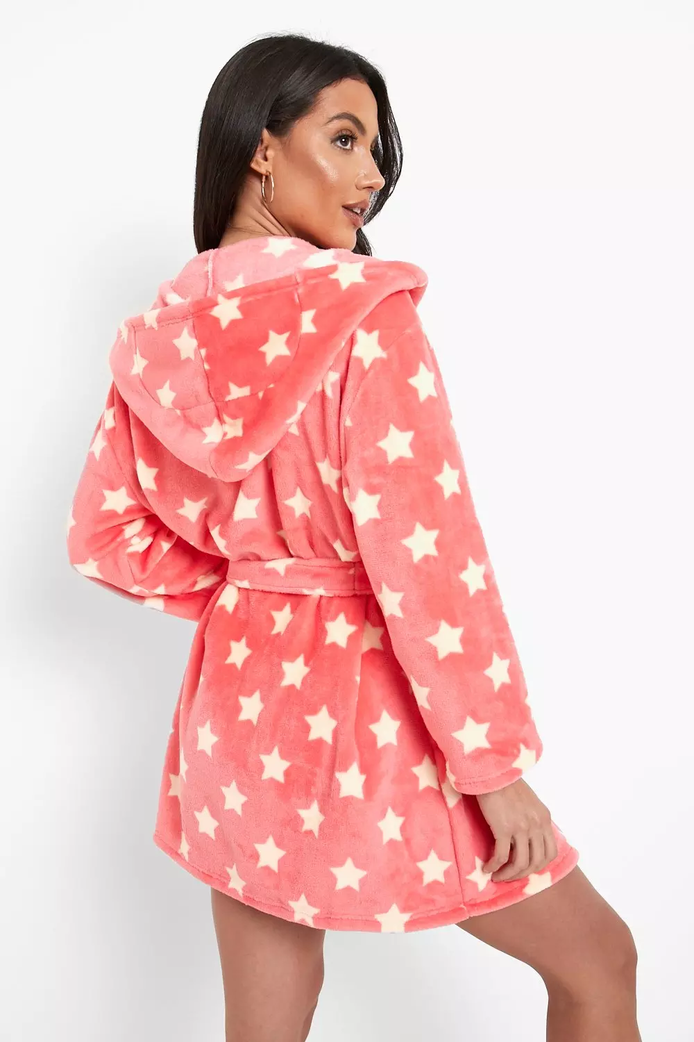 Pink star 2024 dressing gown