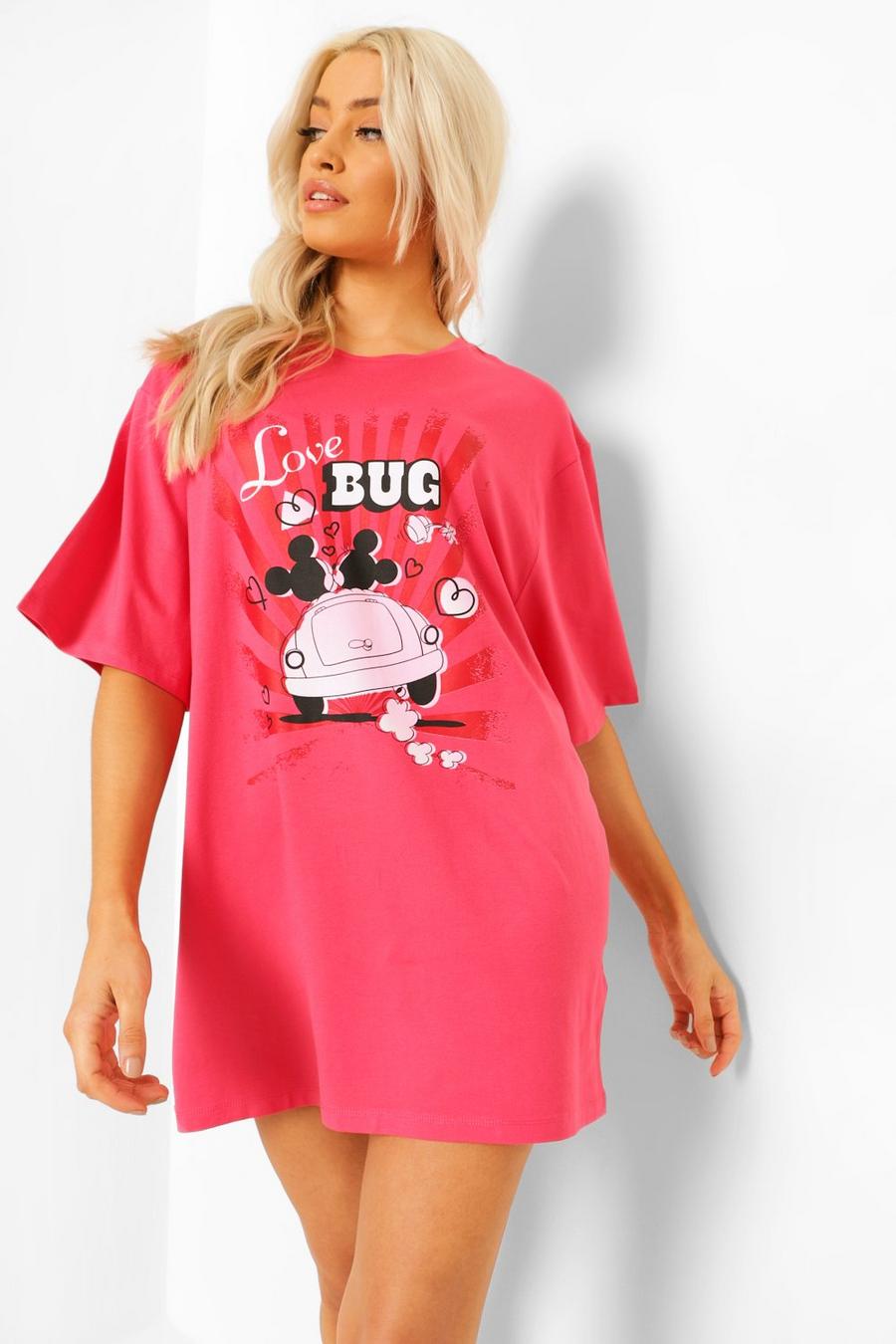 Disney Nachthemd mit Love Bug-Slogan, Rot image number 1