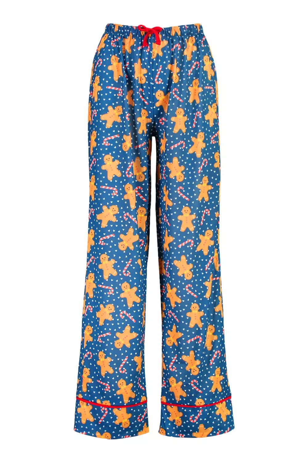 Black Mix and Match Gingerbread Man PJ Trousers alternative image