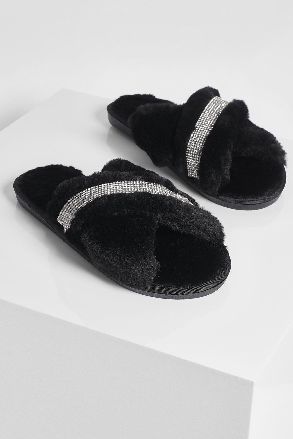 Diamante slippers discount