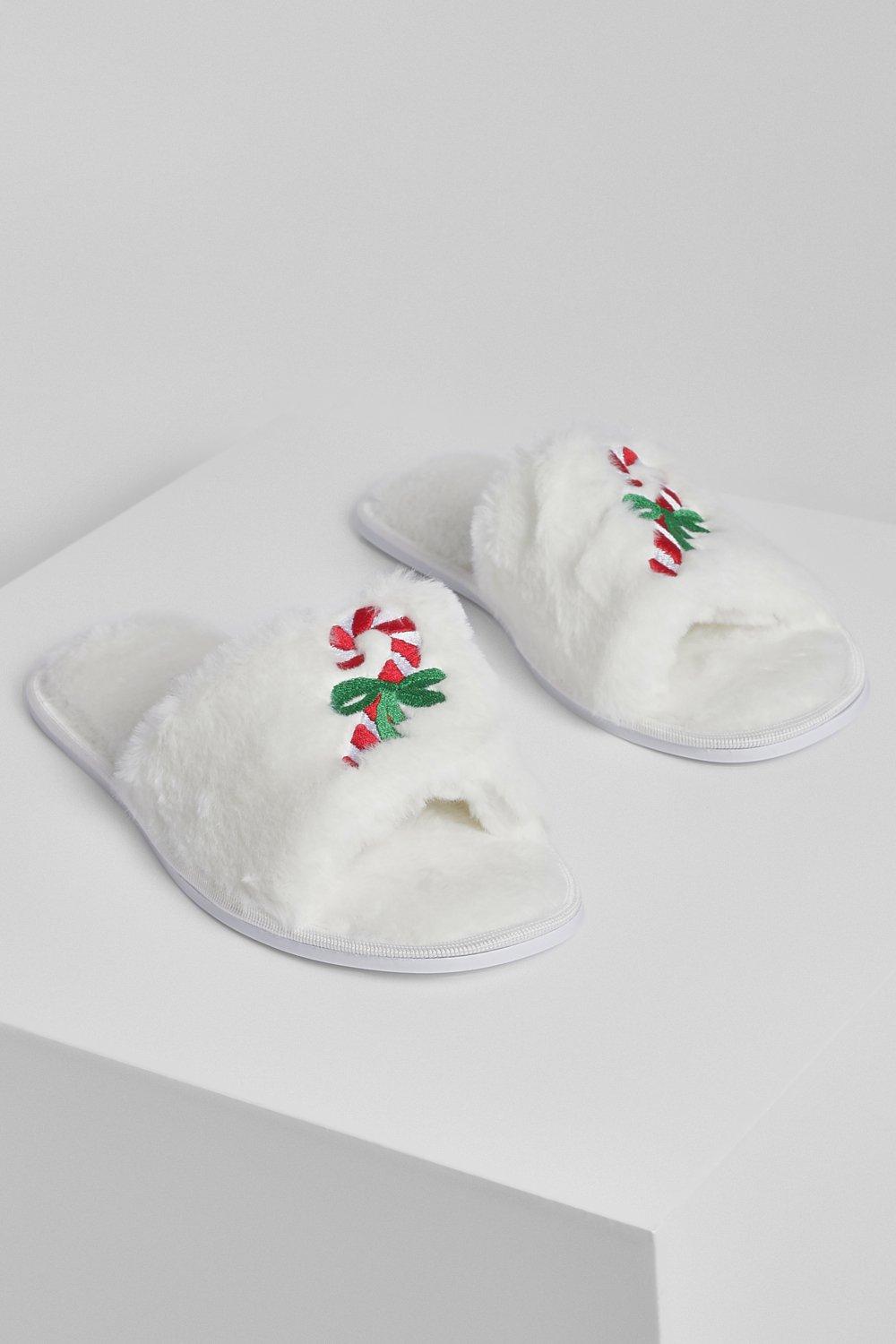 candy cane slippers