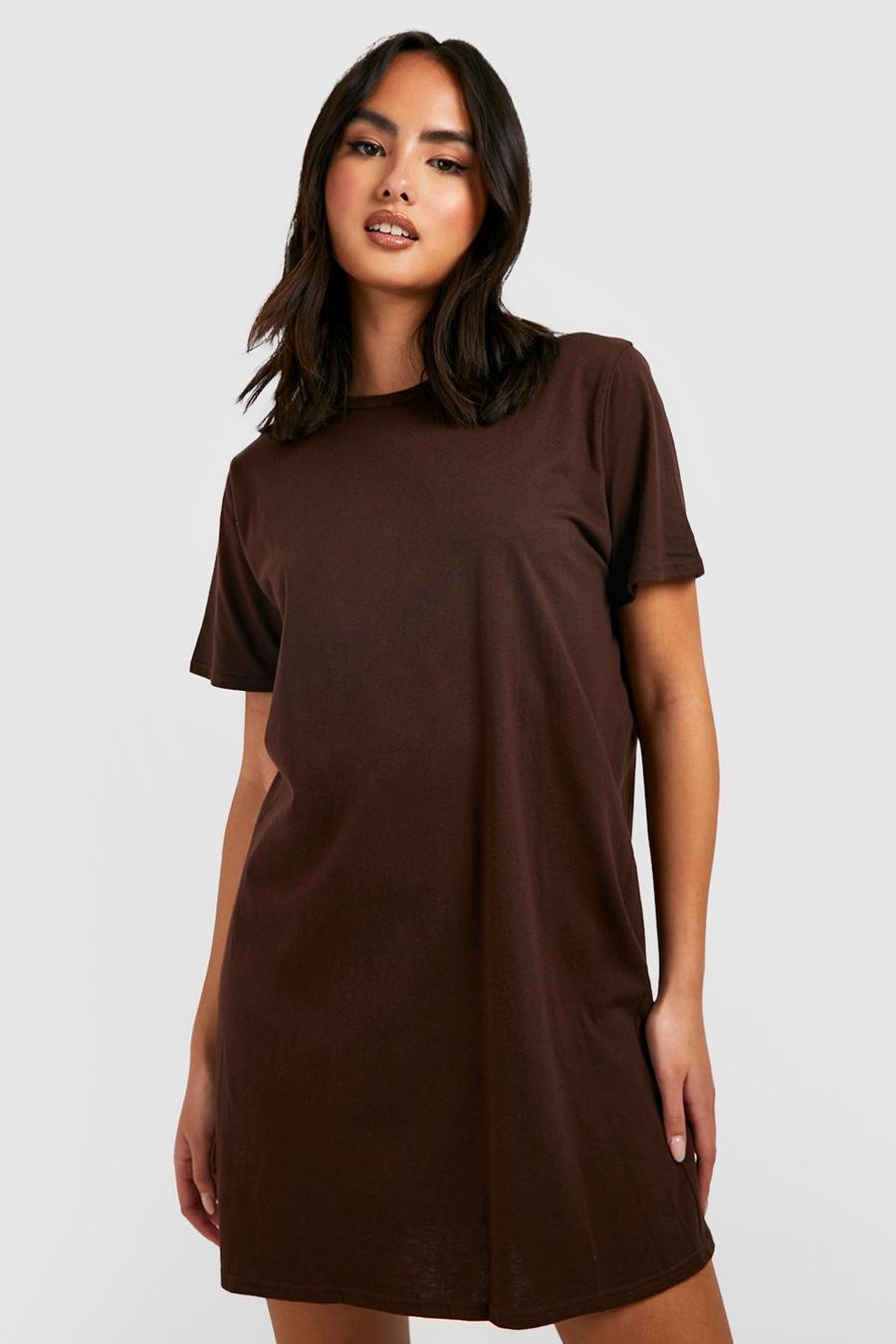 Chocolate brown Basic Sleep T Shirt