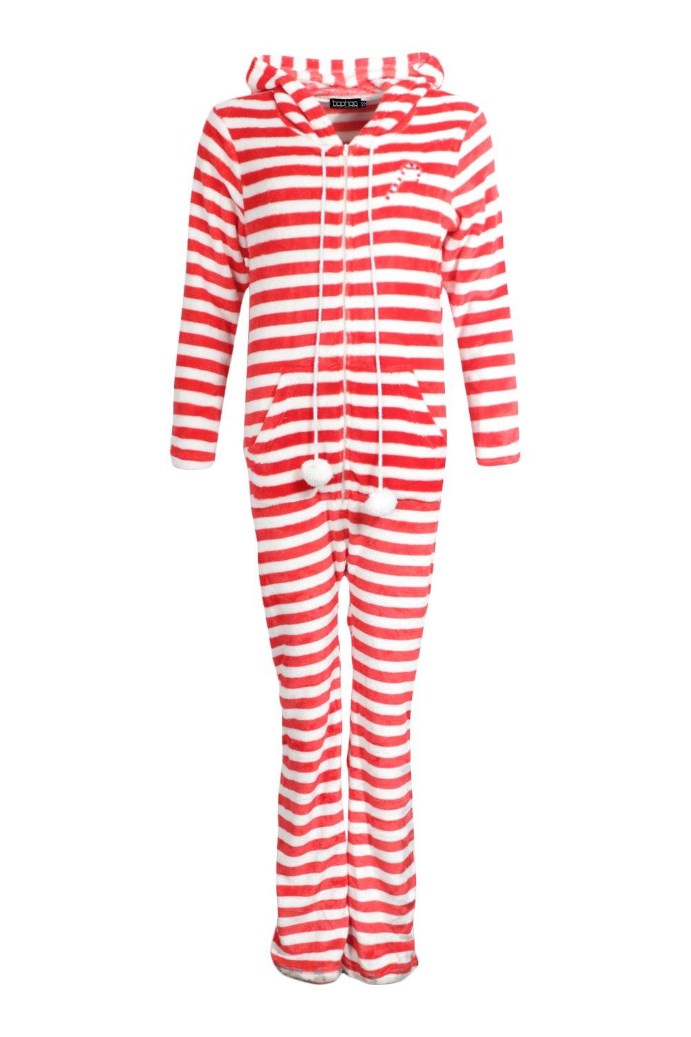 Red and white striped onesie womens sale