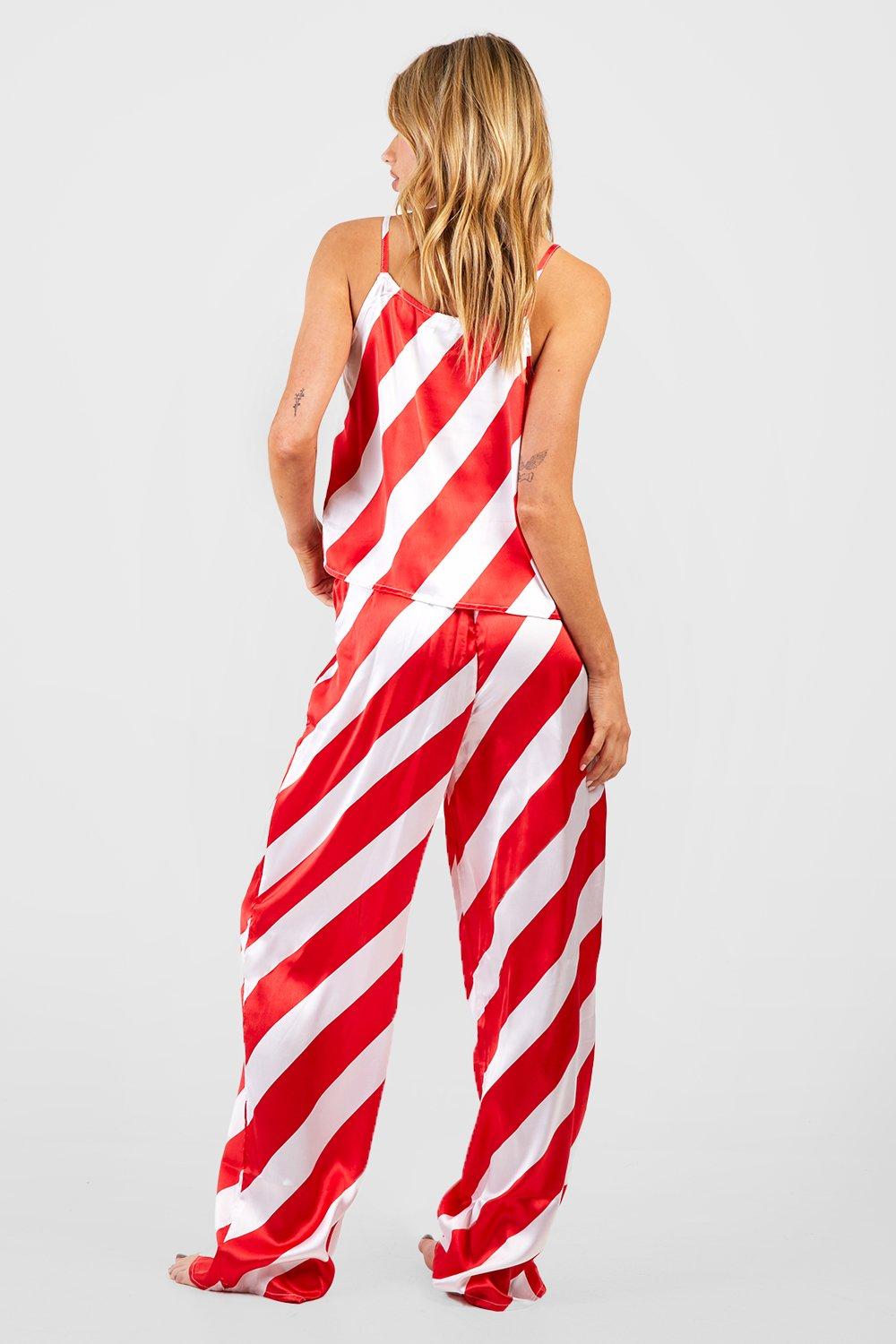 Boohoo stripe 2024 cami jumpsuit