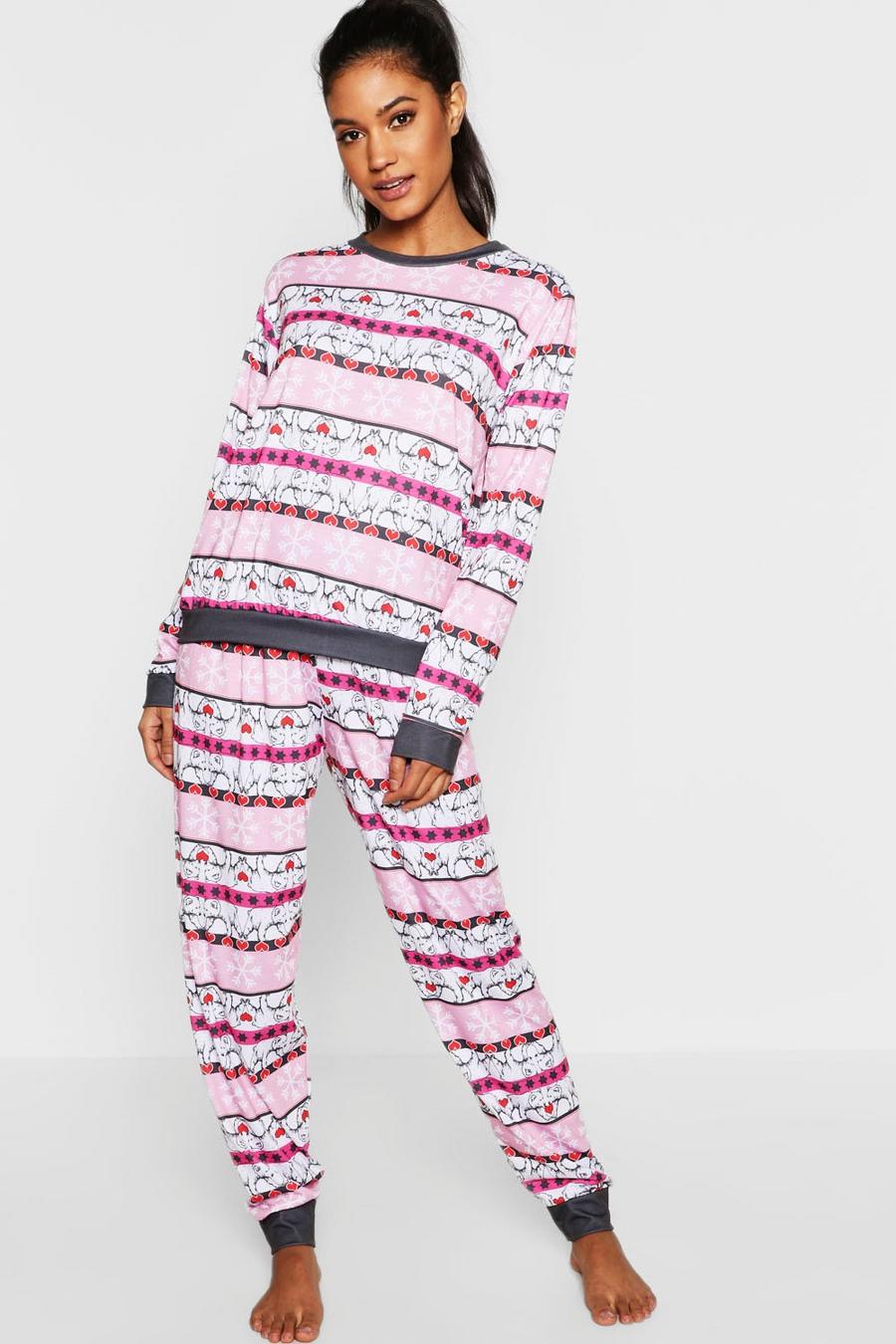 Pyjama à manches longues Flocons de neige & Ours féérique image number 1