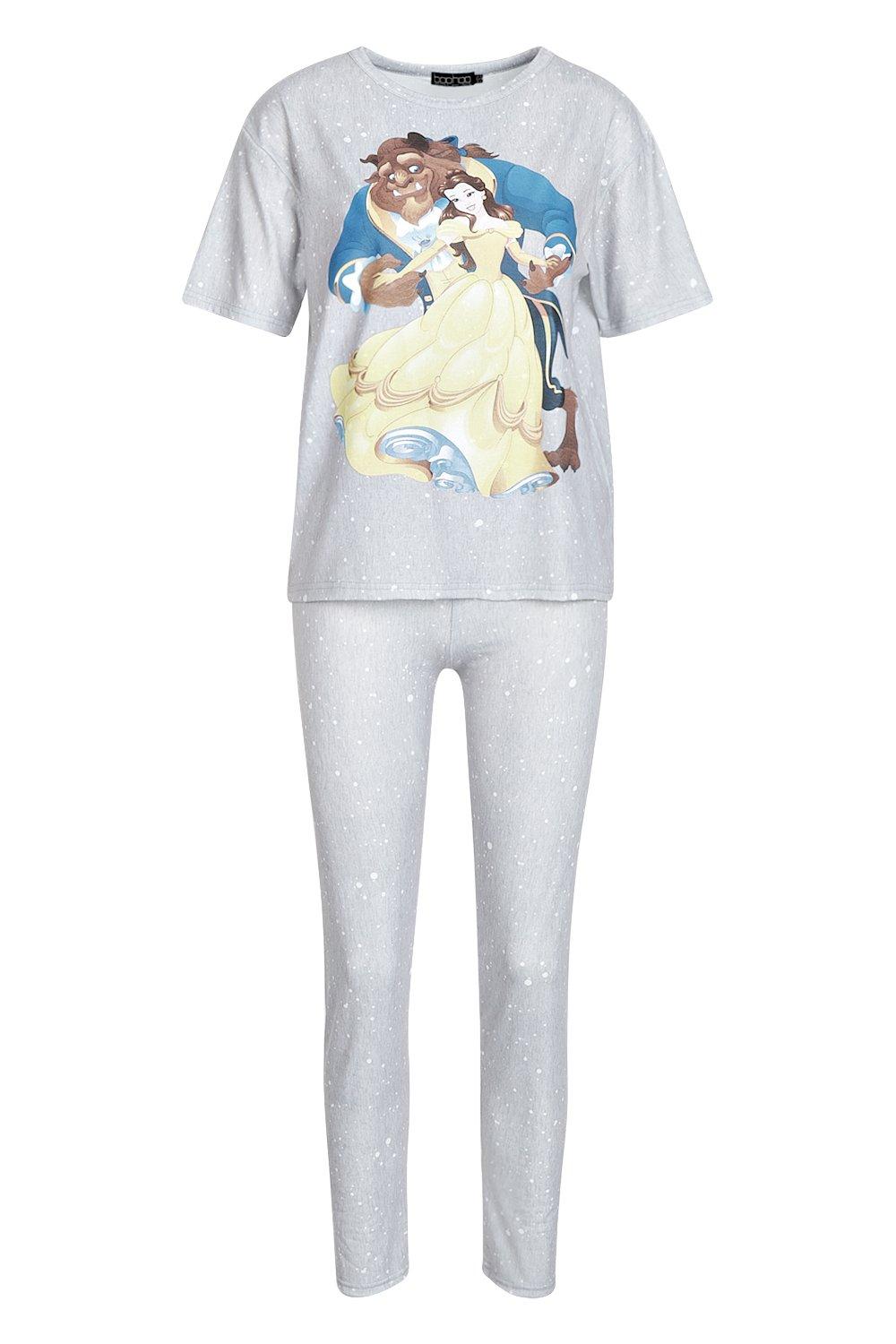 Disney Beauty & The Beast Snow Scene PJ Set