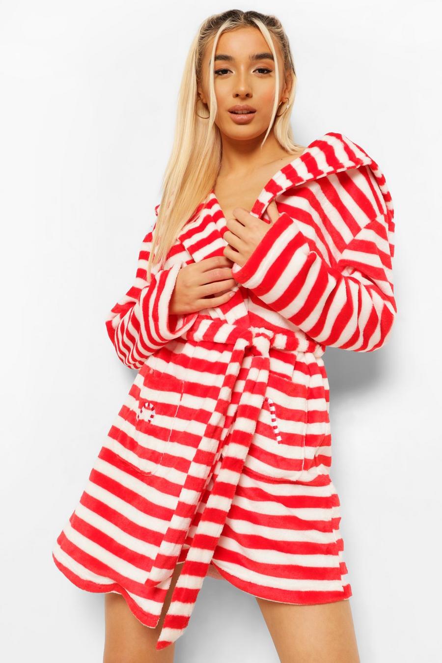 Red Candy Cane Dressing Gown image number 1