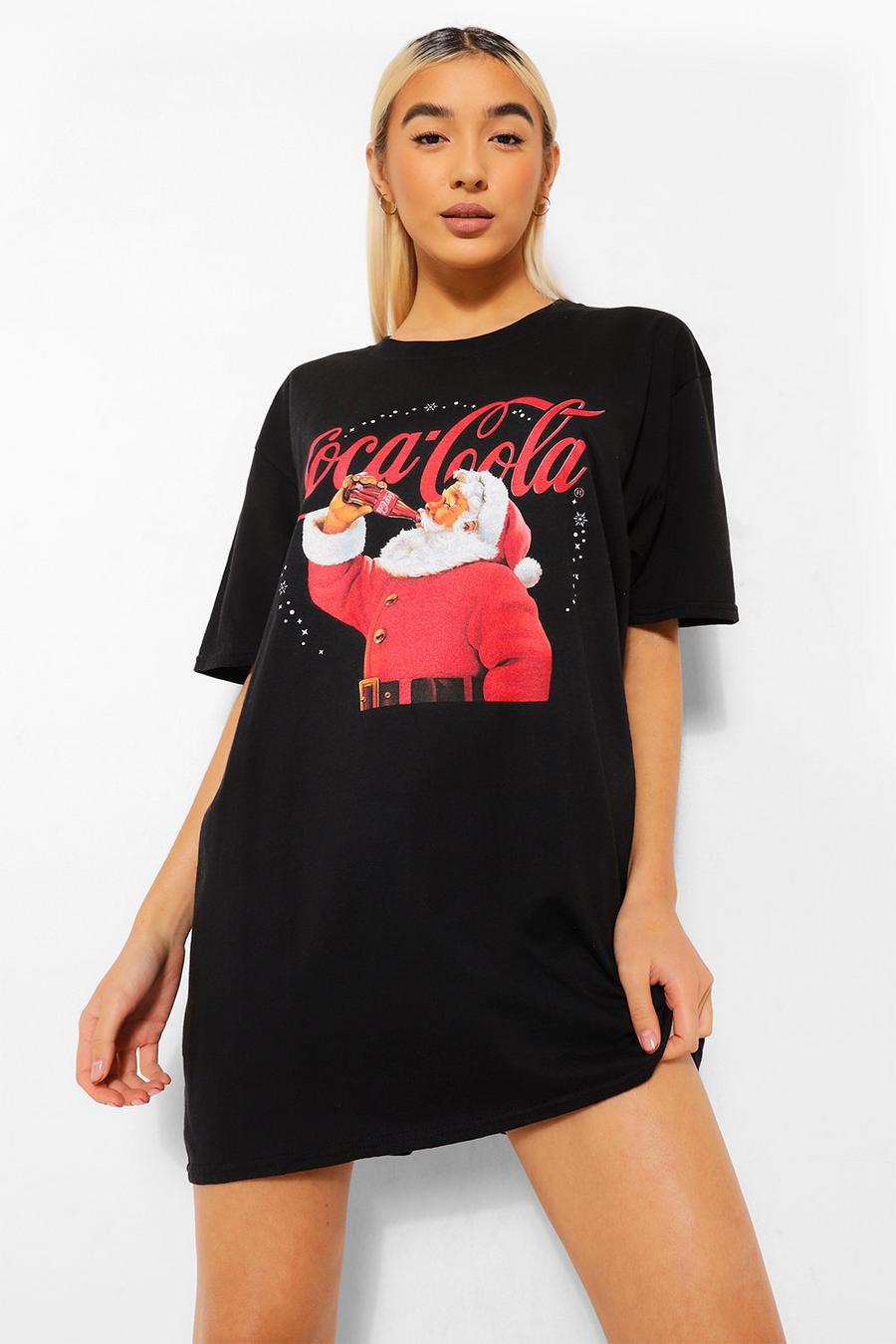 T-shirt da notte Santa Drinking Cola image number 1
