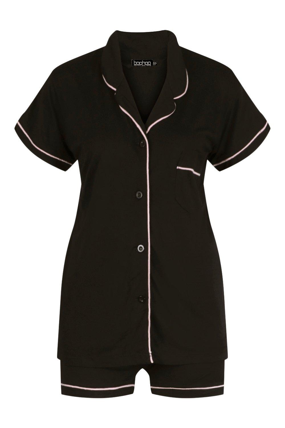 Short sleeve button through pyjamas hotsell