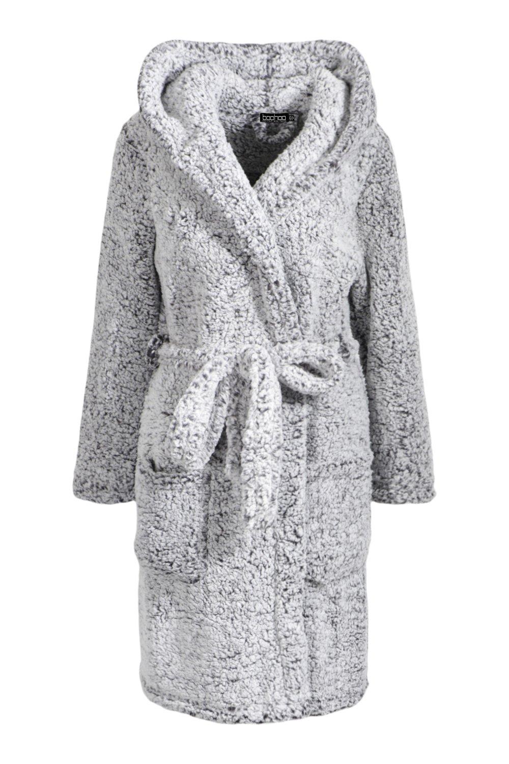 Cheap fluffy shop dressing gown