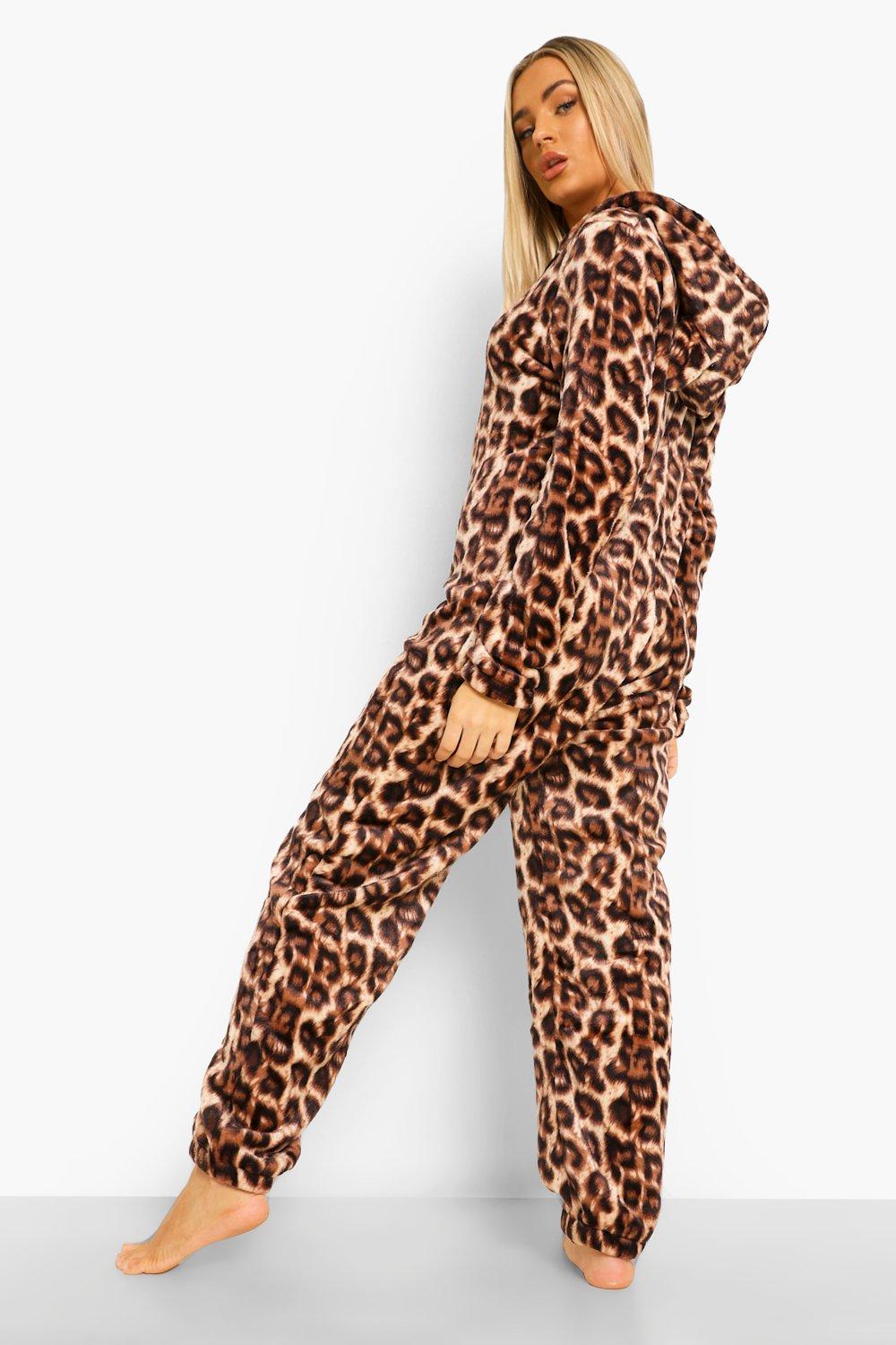 Leopard print onesie online ladies