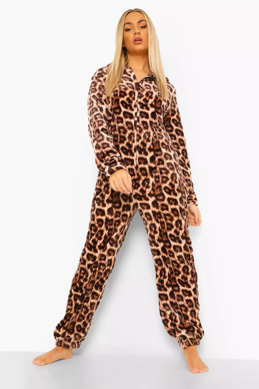Brown Leopard Print Onesie alternative image
