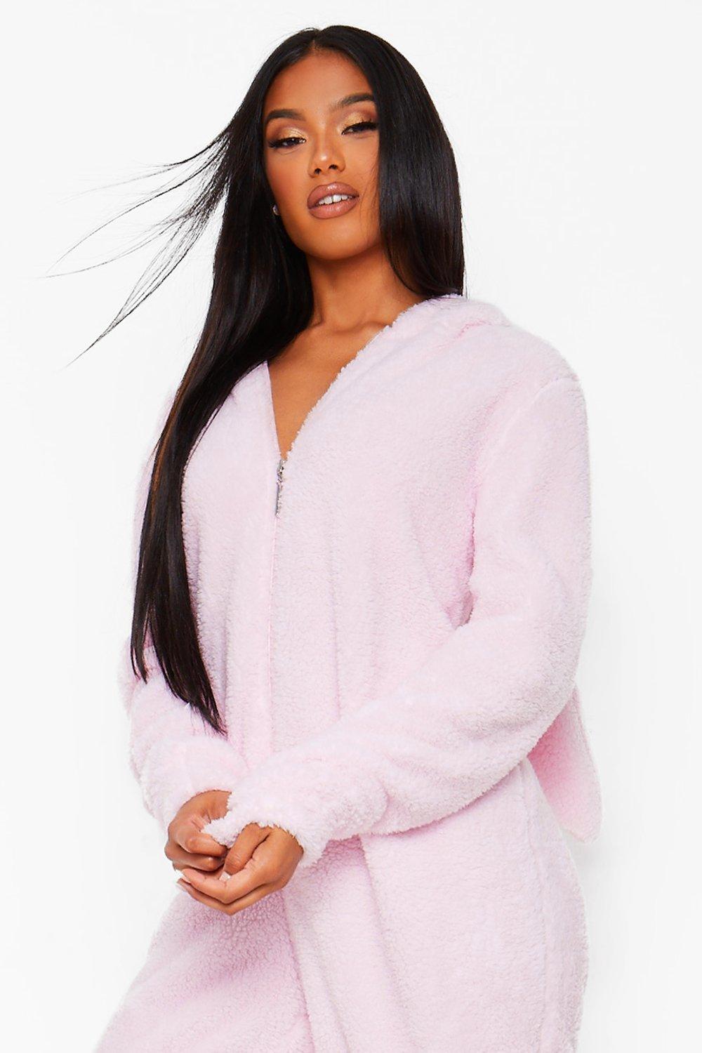 Fleece Bunny Ear Onesie