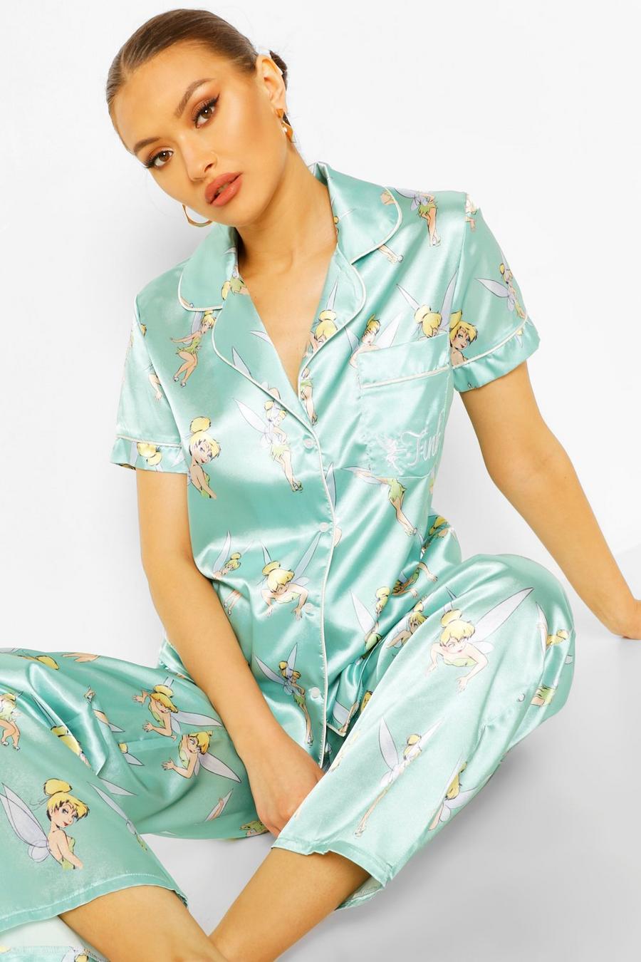 Pyjama-Hosenset mit „Disney Tinkerbell“-Motiv, Minzgrün image number 1