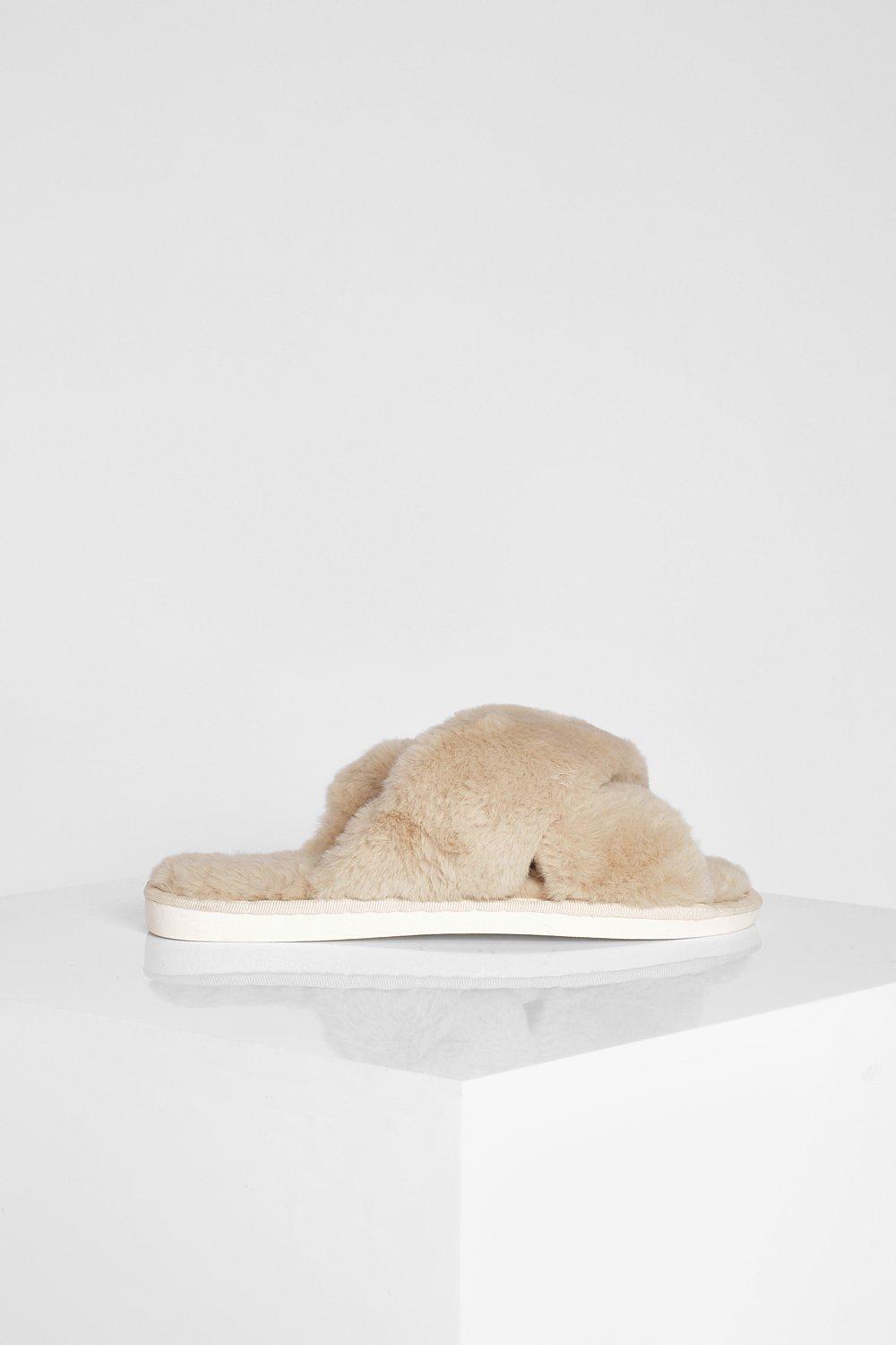 F&f fluffy hot sale slippers