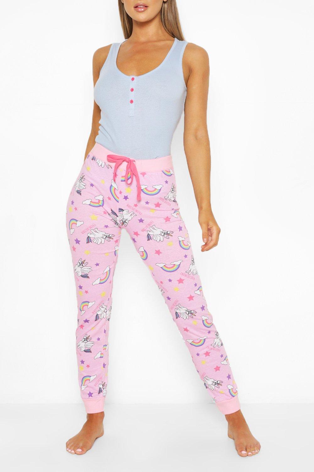 Unicorn Rib Tank Top & Pj Pants Set