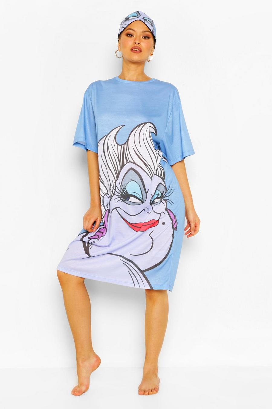 Schlaf-Set aus T-Shirt und Augenmaske mit „Disney Ursula“-Motiv image number 1