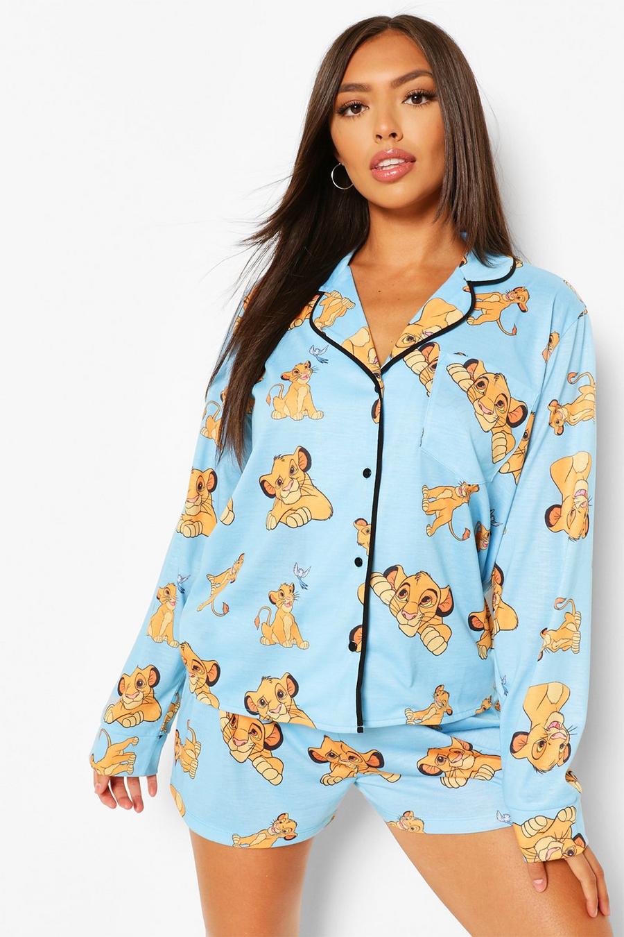 Blue Disney Lion King PJ Shirt & Short Set