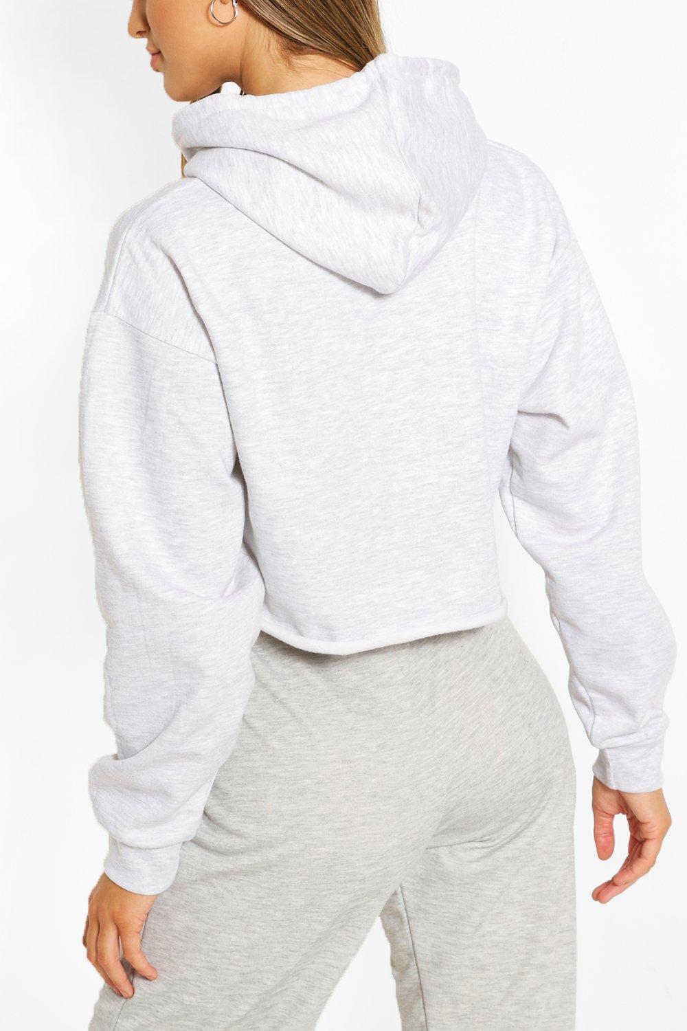 solid white hoodie