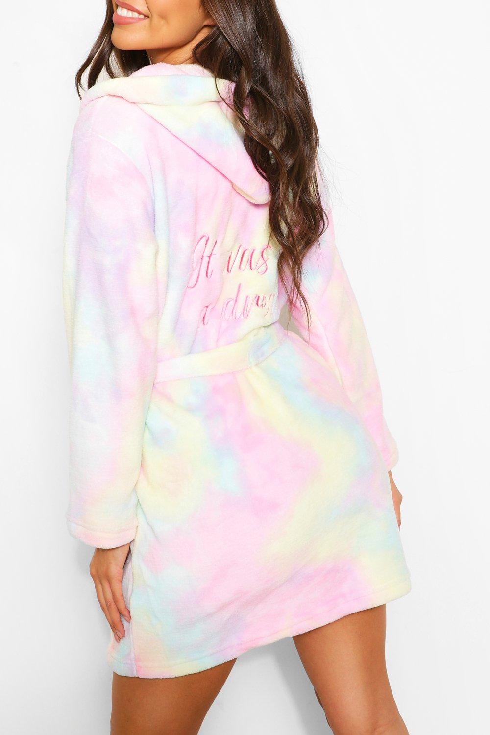 tie dye dressing gown