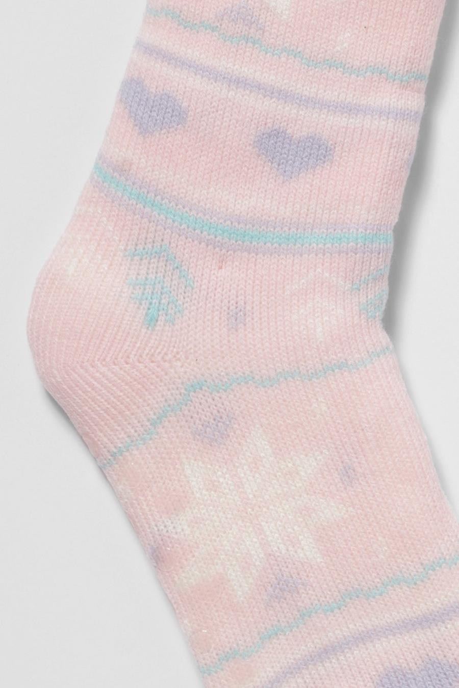 Fairisle Print Slipper Socks image number 1