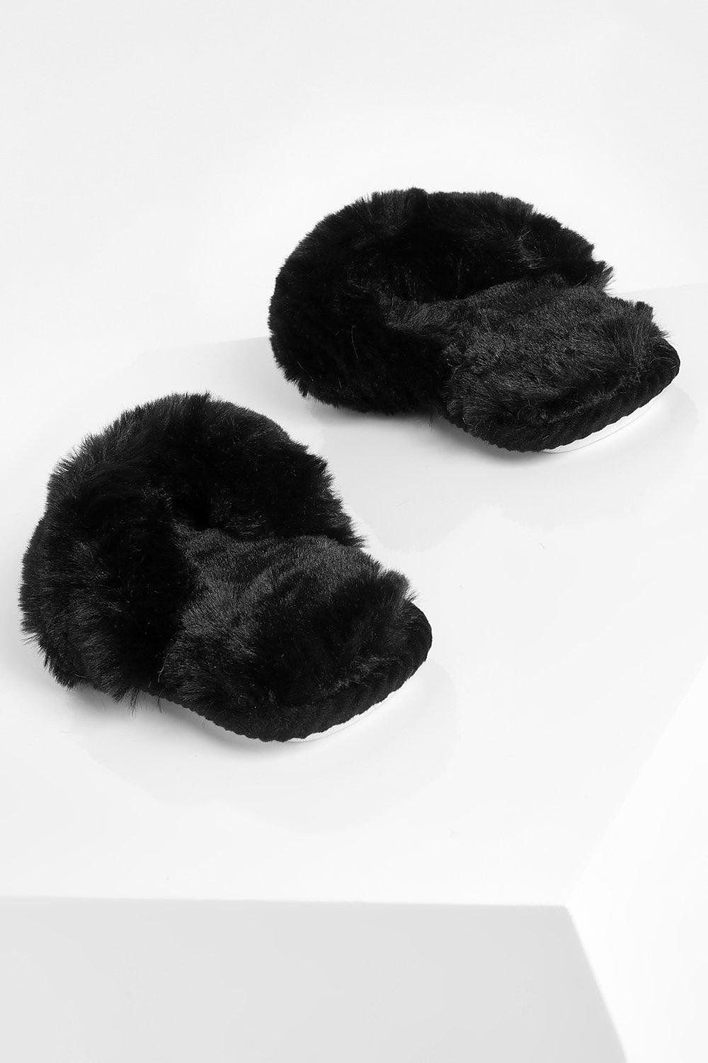 Super Fluffy Slider Slippers boohoo