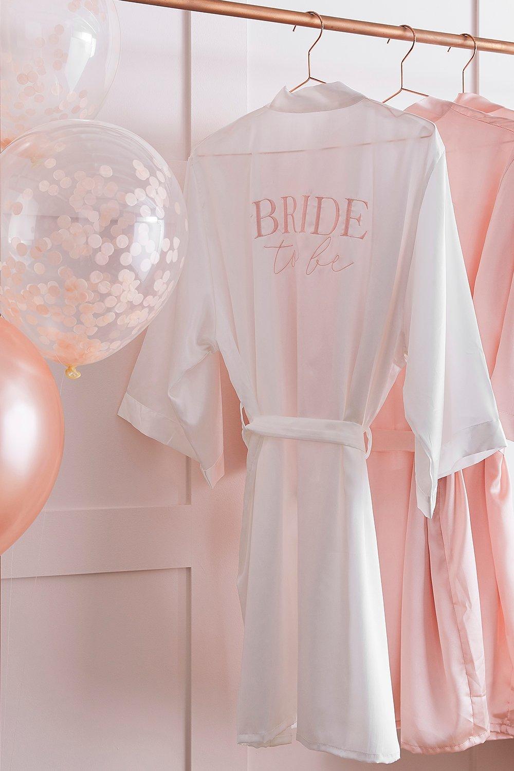 boohoo dressing gown bride