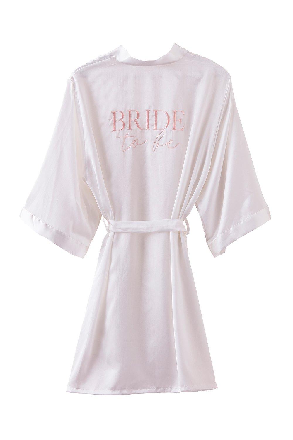 boohoo dressing gown bride