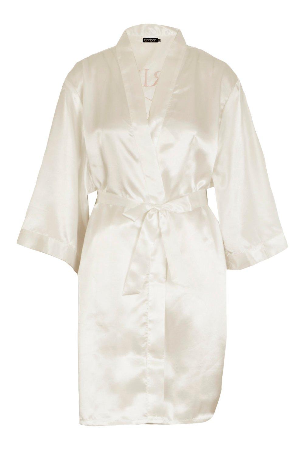 boohoo dressing gown bride