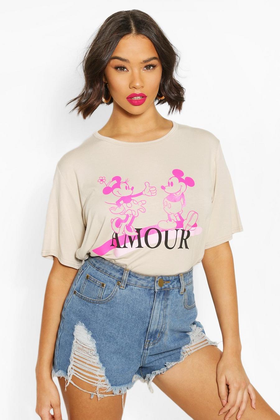 Stone "Amour" Musse & Mimmi T-shirt med Disney-motiv image number 1