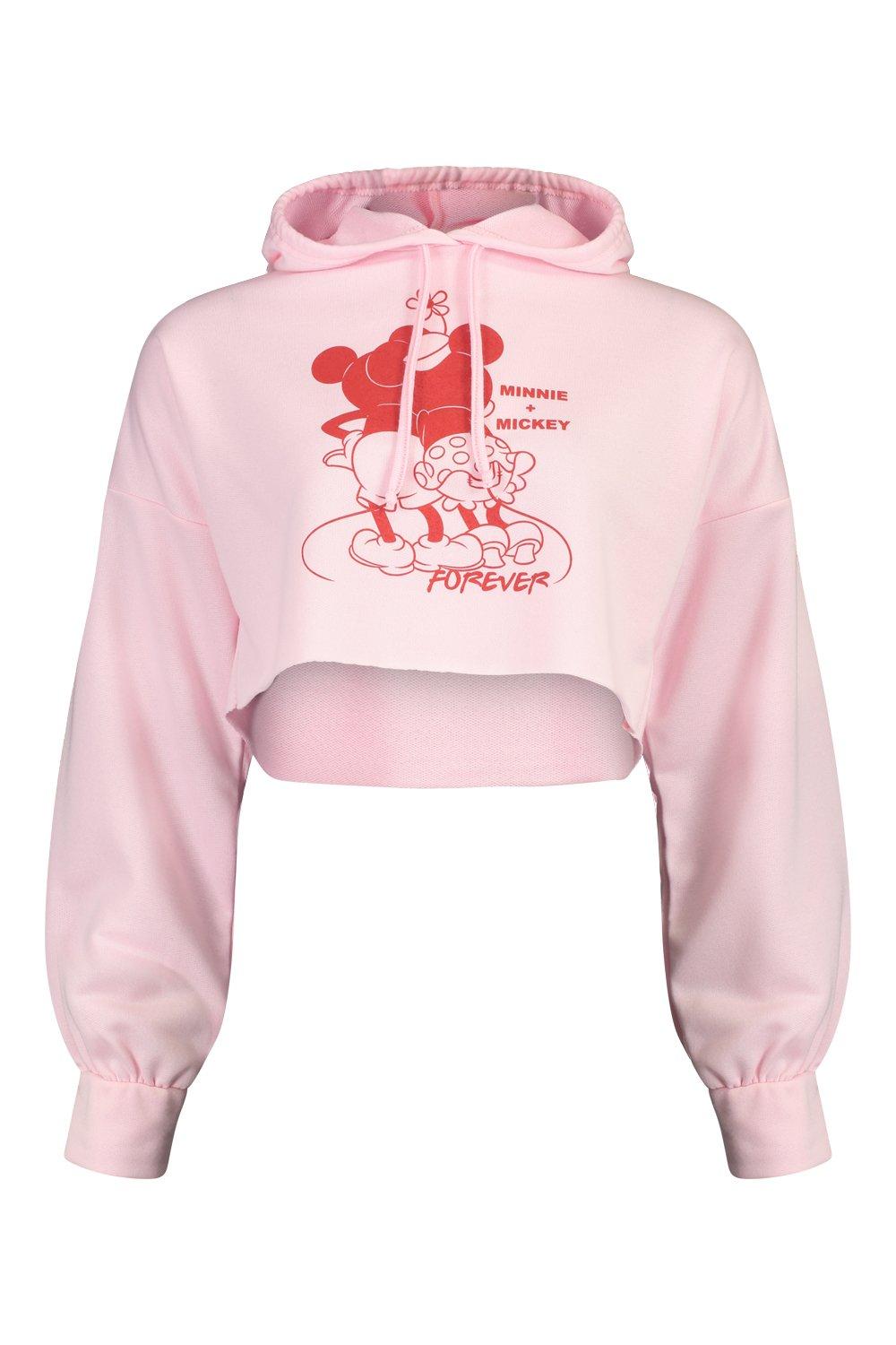 baby pink cropped hoodie
