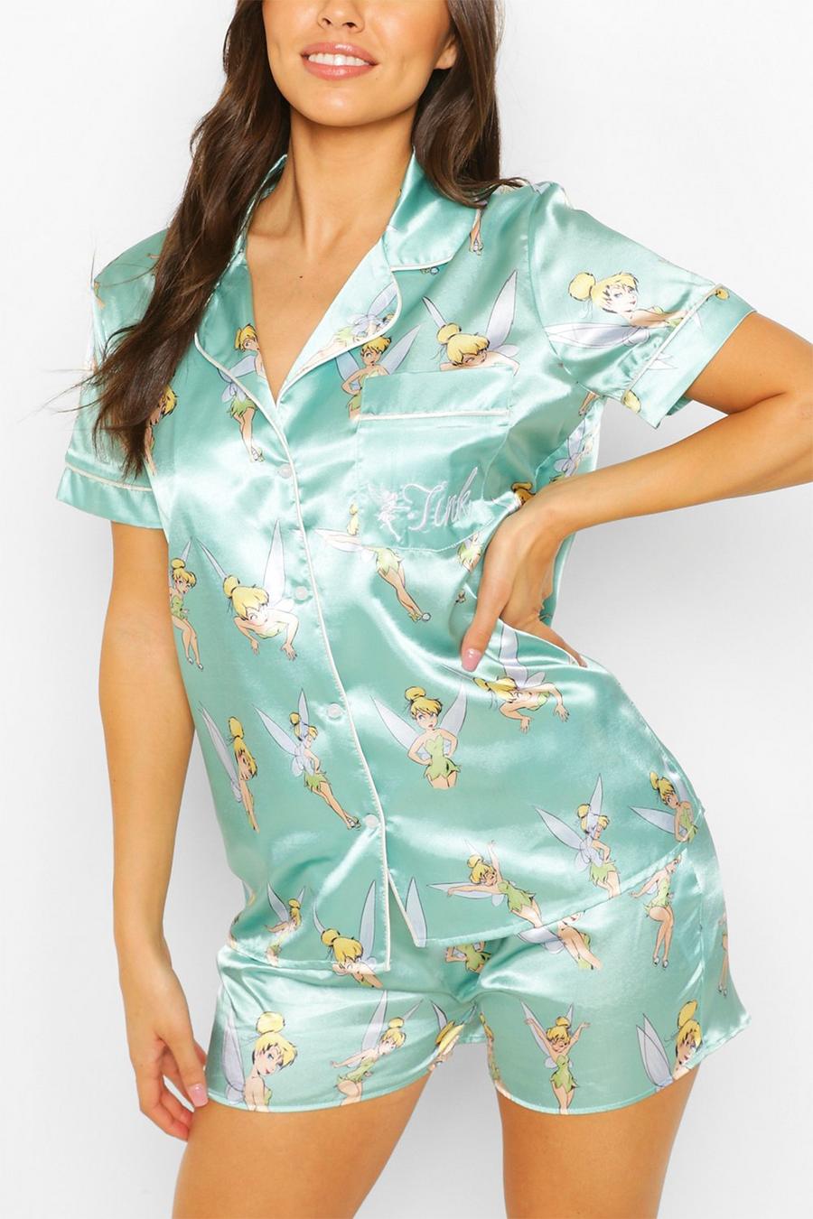 Kurzer Pyjama mit „Disney Tinkerbell“-Motiv, Minzgrün image number 1