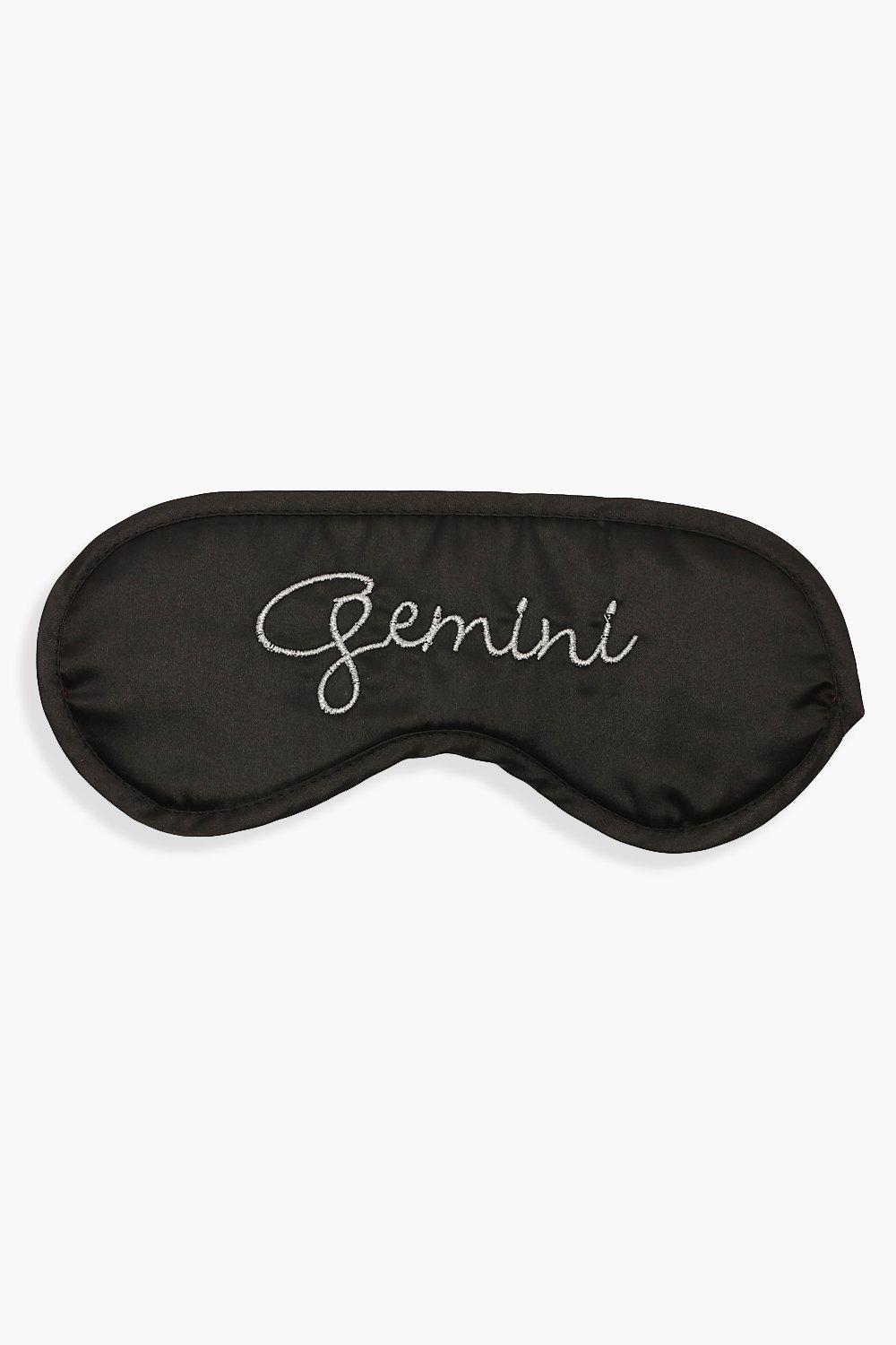 black satin sleep mask