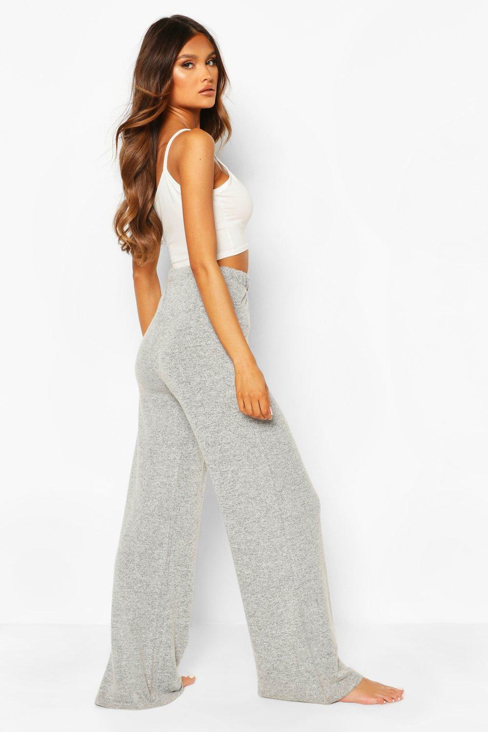 wide leg lounge trousers