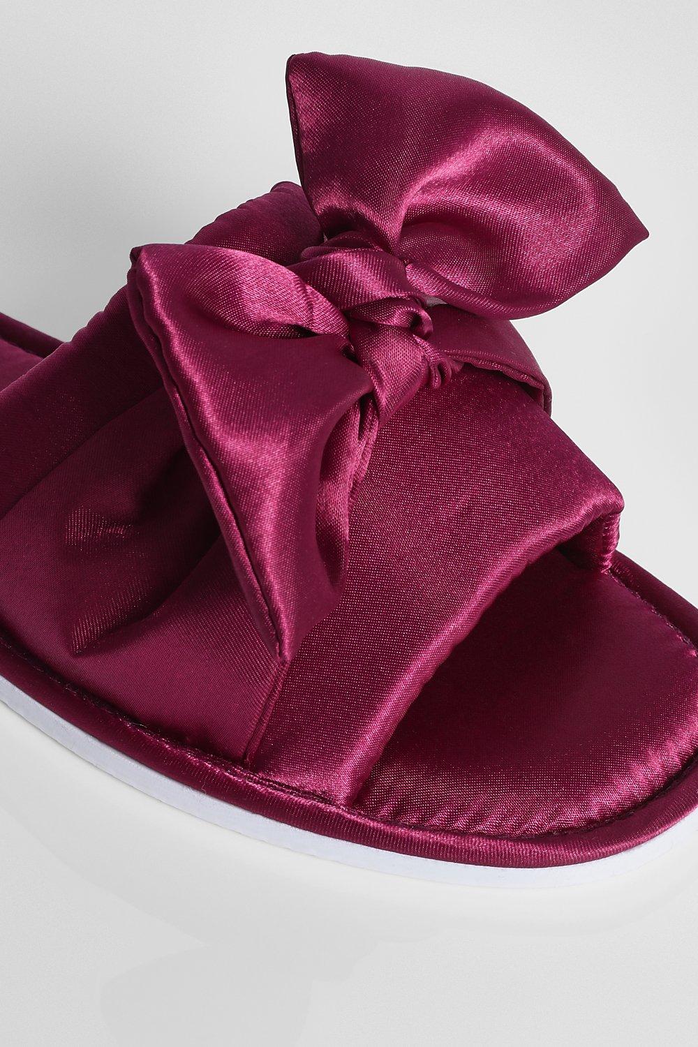 Women's best sale satin slippers