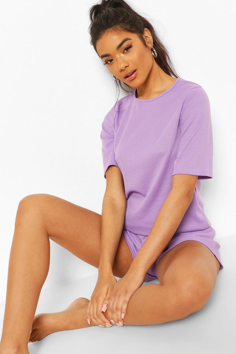Violet Ribbat pyjamasset med shorts image number 1