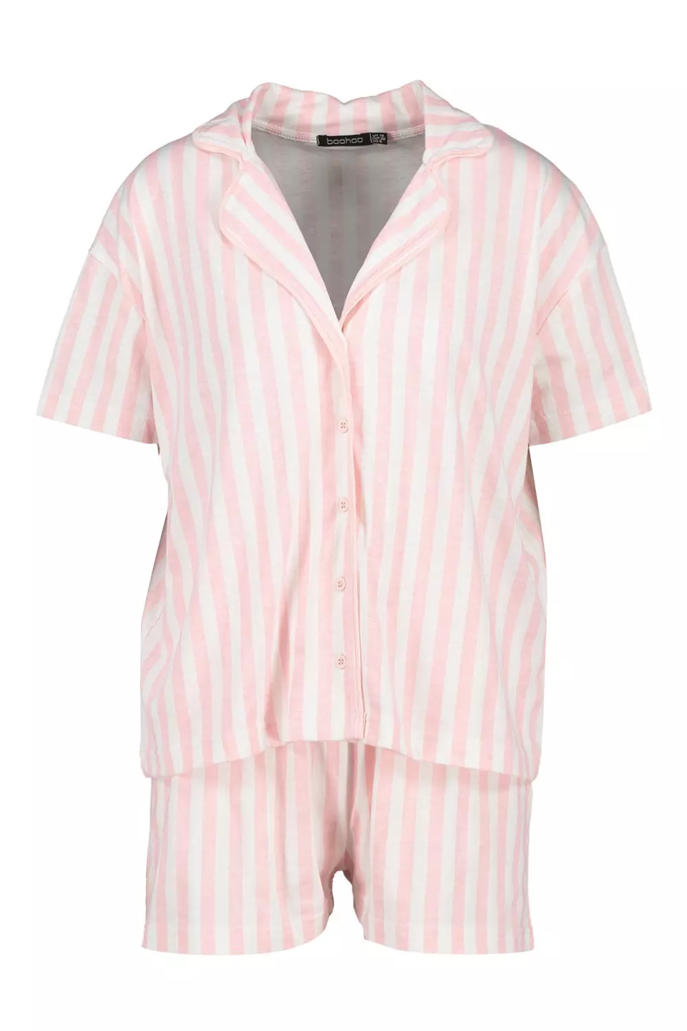 Boohoo pink stripe pjs hotsell