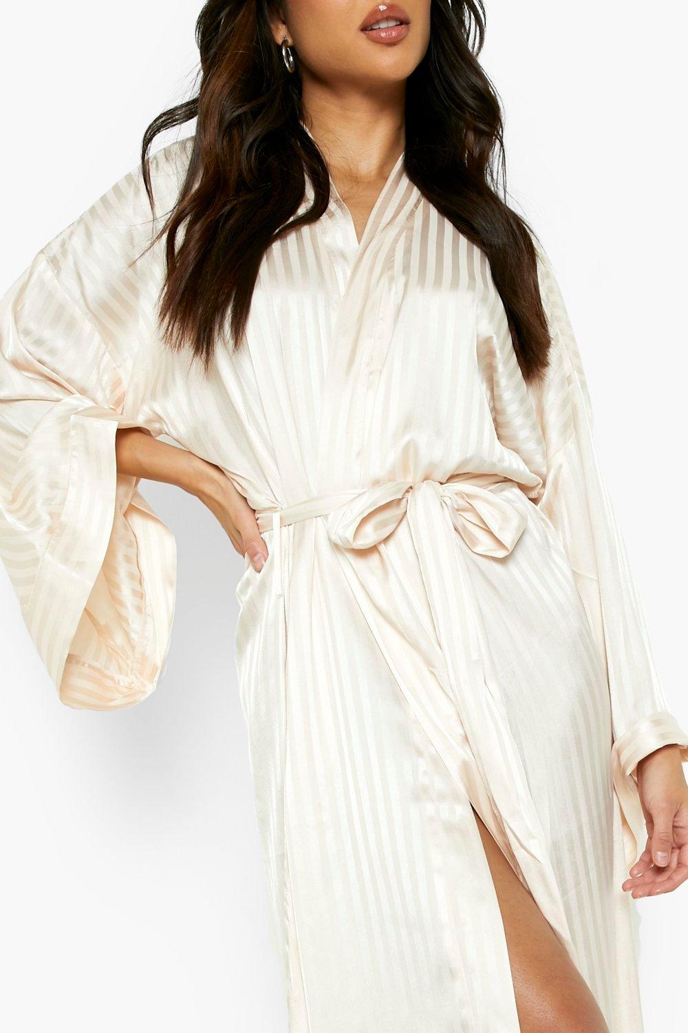 Boohoo satin dressing outlet gown