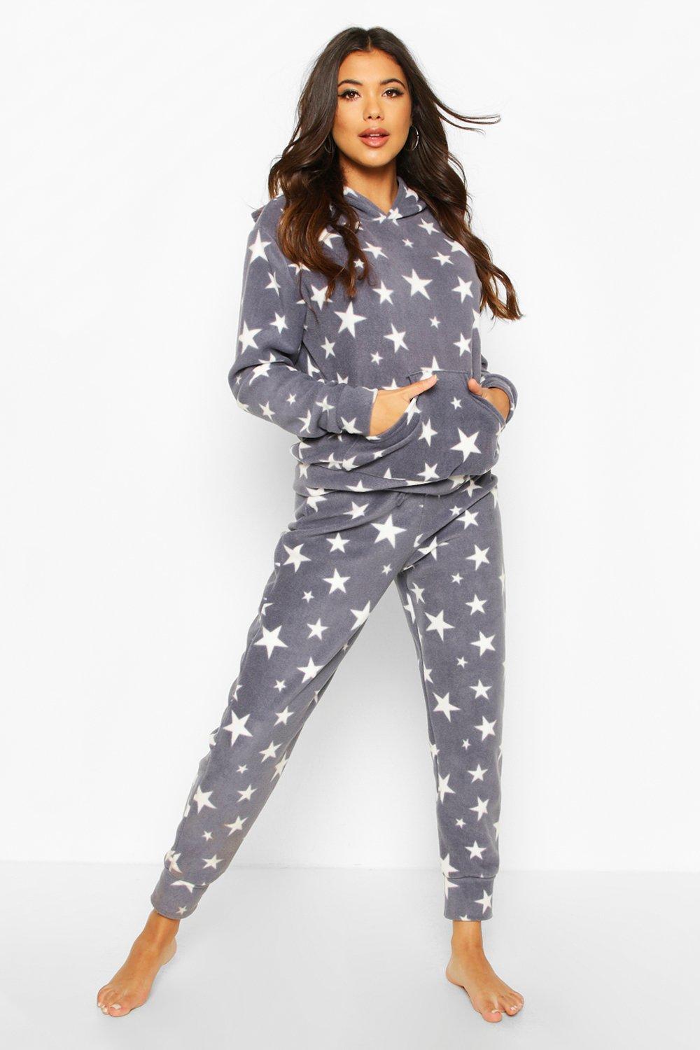 fleece lounge hoodie