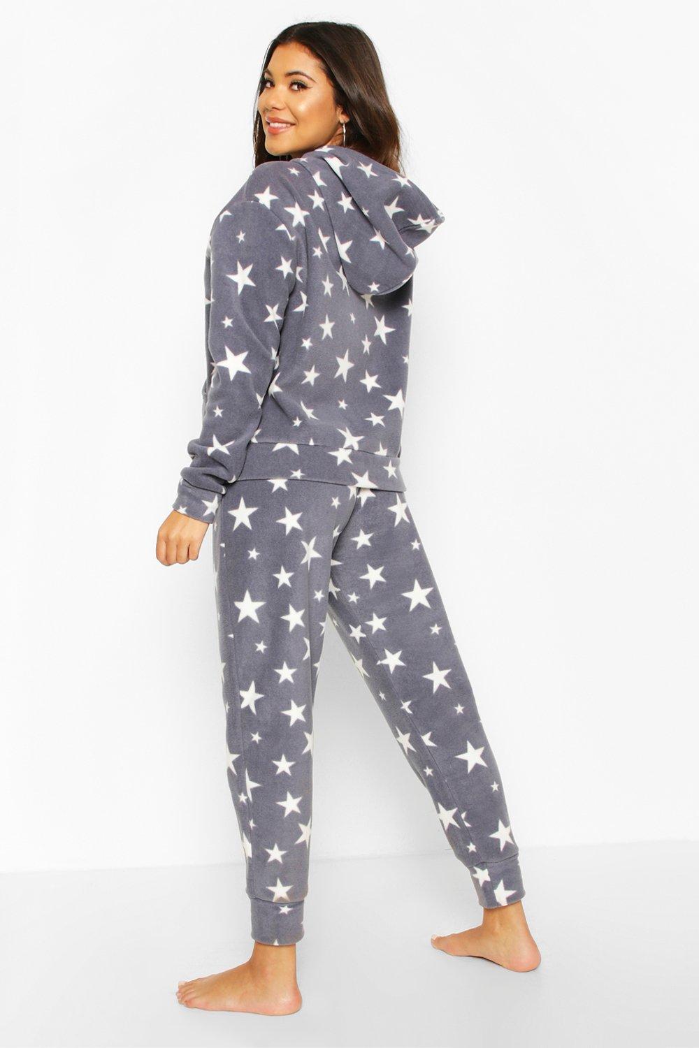 fleece lounge hoodie