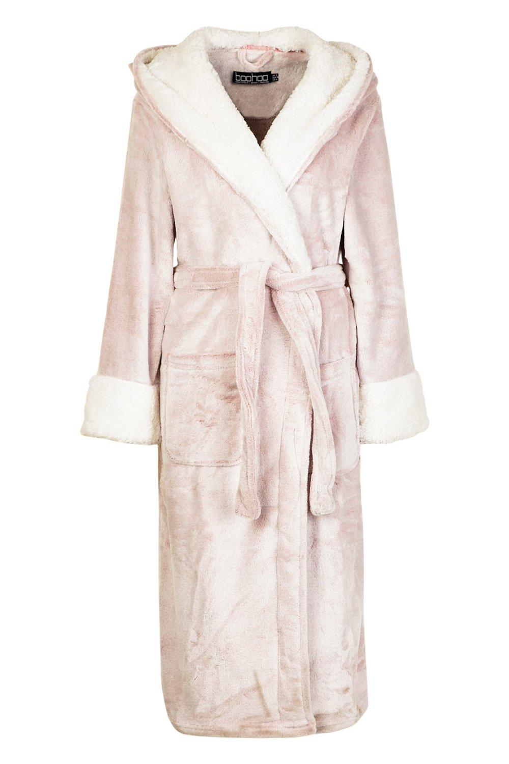 long fluffy dressing gown