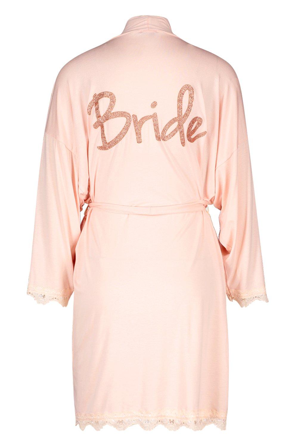 boohoo dressing gown bride