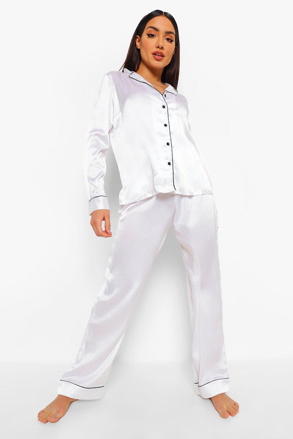 Bride Squad Satin PJ Set boohoo CA