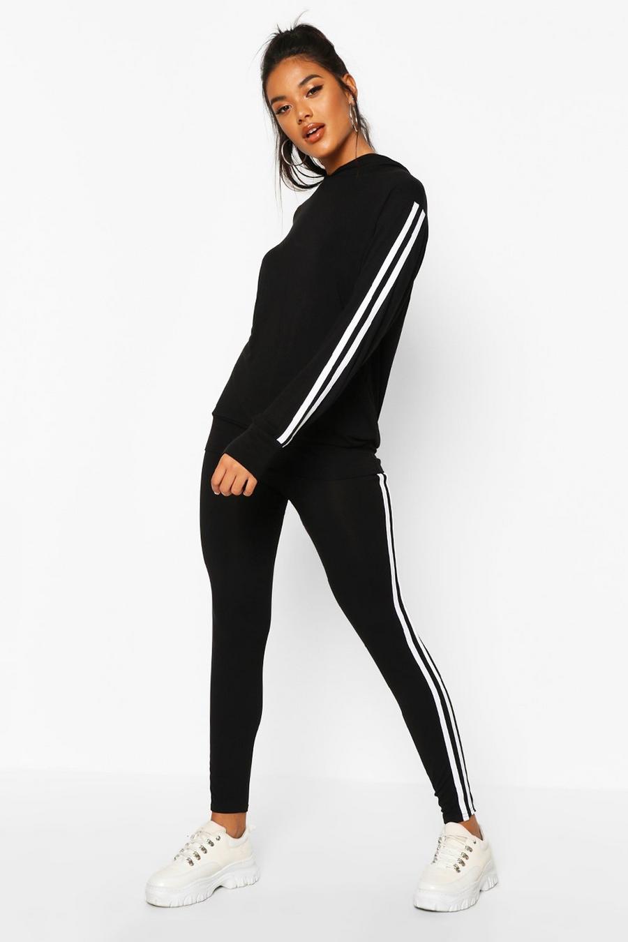 Side Stripe Hoodie & Leggings Lounge Set image number 1